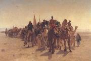 leon belly Pilgrims Going to Mecca (san11) France oil painting artist